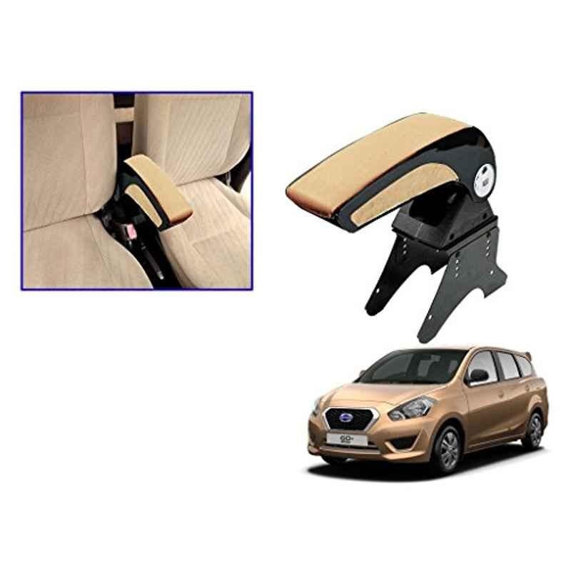 Kozdiko Beige Chrome Armrest for Datsun Go+, koz_16066