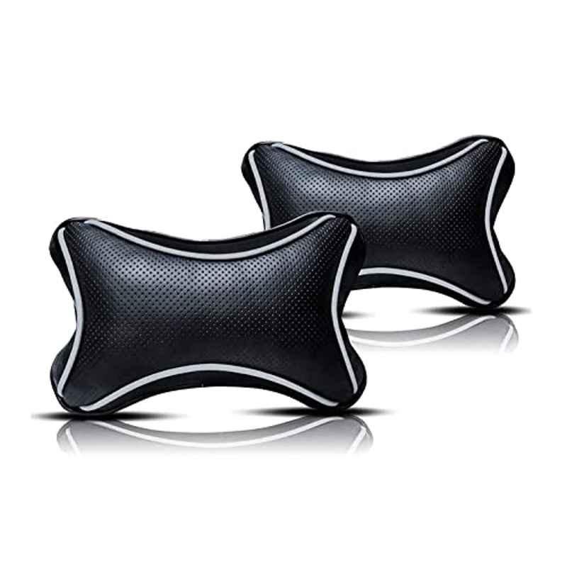 Kozdiko 2 Pcs Black Dots Neck Rest Pillow Set for Datsun GO+