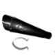 RA Accessories SC Mild Steel Bike Exhaust for Bajaj Pulsar 200 NS