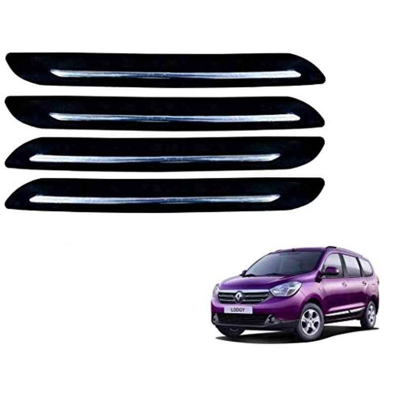 Kozdiko 4 Pcs Single Chrome Bumper Protector Set for Renault Lodgy