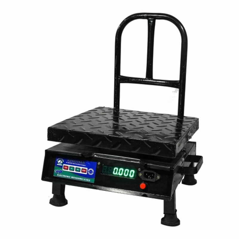 Kingstar 100kg 300x300mm Metal Bright Green LED Backlight Display Weighing Scale