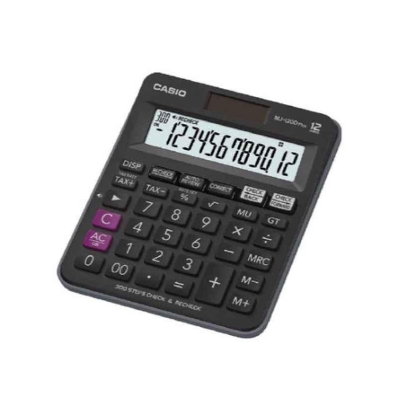 Casio MJ-120D Plus Black, White & Purple Financial & Business Calculator