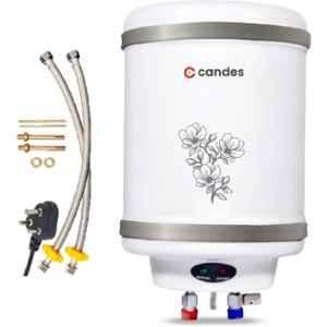 Candes Perfecto 10 Litre 2000W Metal White & Grey Storage Water Geyser