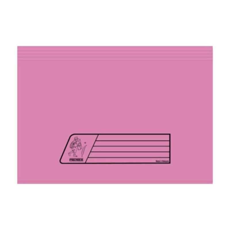 Premier FS 285 GSM Pink Full Flap Document Wallet, (Pack of 5)