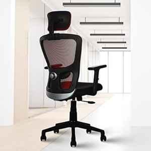 Rose Teesla Mesh Red & Black High Back Ergonomic Chair