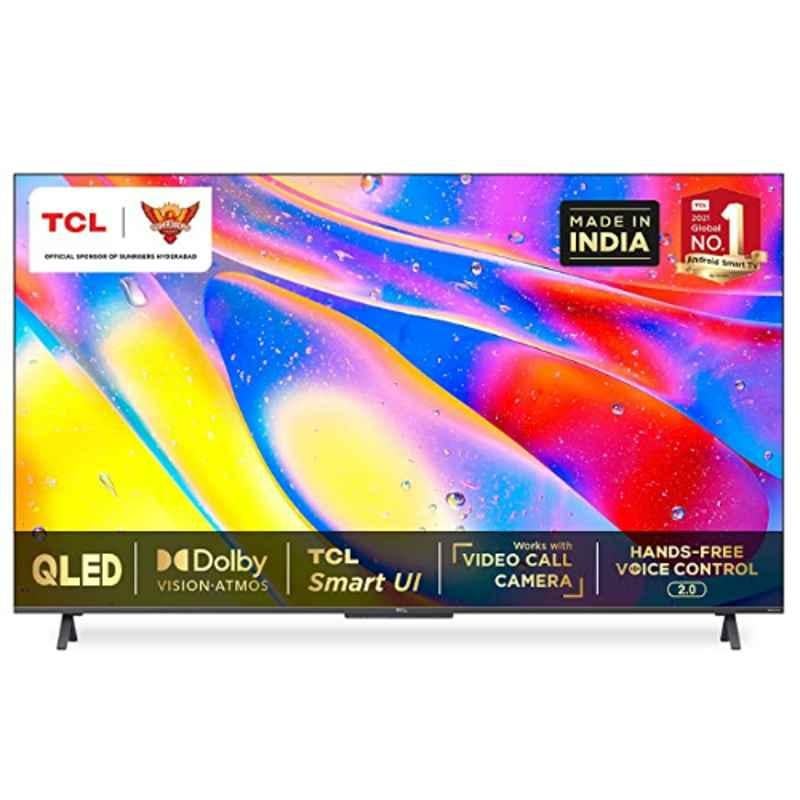 TCL 55 inch Ultra HD Android Smart Black QLED TV, 55C725
