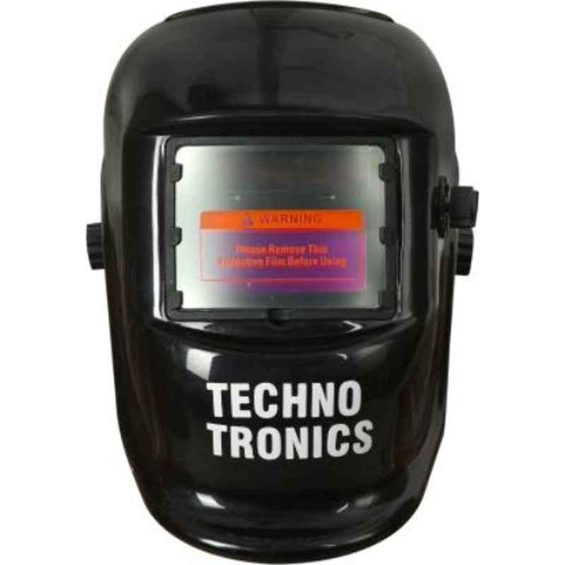 Techno Tronics A-1 Black Solar Powered Auto Darkening Full Face Welding Helmet