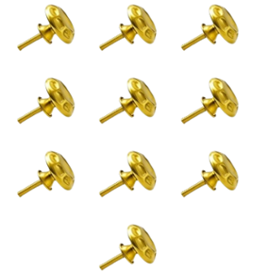 Mix & Match Crown 40mm Brass Golden Round Handmade Cabinet Knob for Wardrobe, Drawer & Cupboard (Pack of 10)