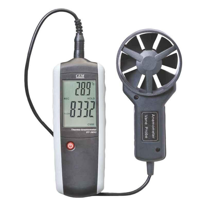 CEM DT-3893 CFM/CMM Thermo Anemometer