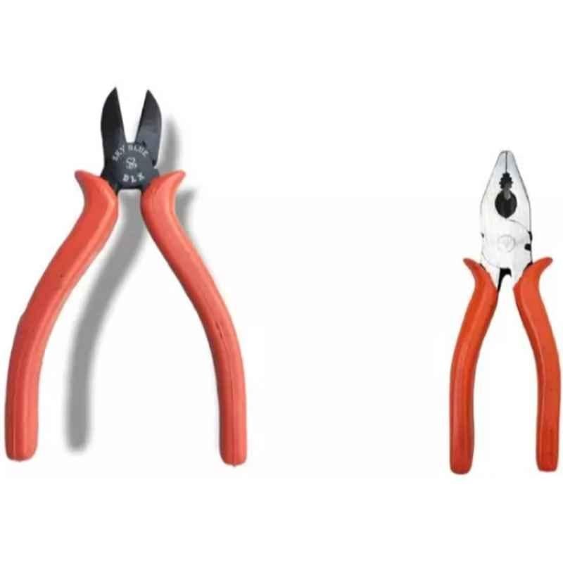 Sky Blue 2 Pcs 7.8 inch Lineman Plier Combo, SBE_PLIER_COMBO_MOD_00674