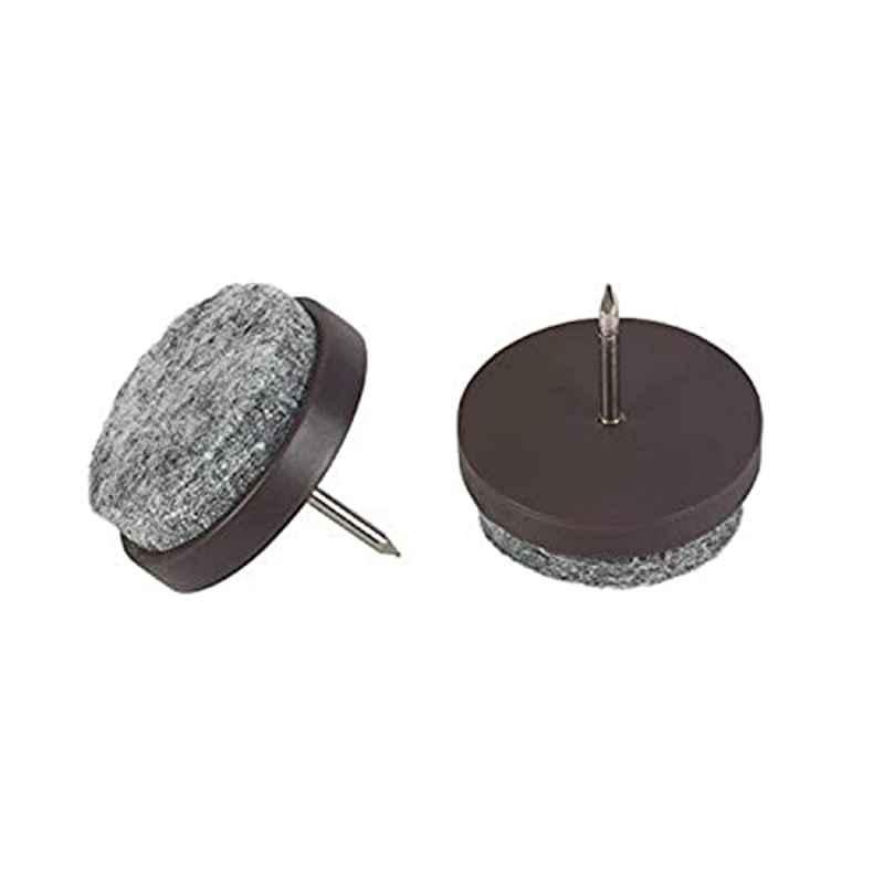 Fix-O-Moll 24mm Brown Felt Glider Wood Pin