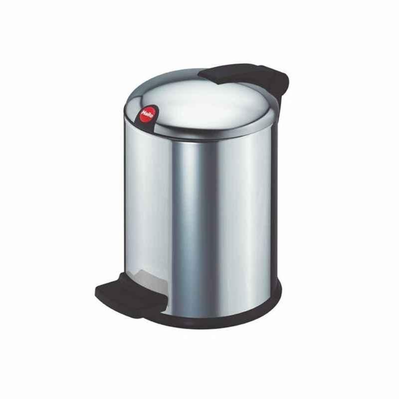 Hailo Pedal Waste Bin, HLO-0704-560, Design S, 4 L, Silver