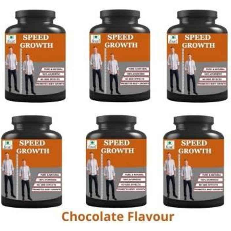 Hindustan Ayurved 100g Chocolate Flavour Speed Growth Height Supplement (Pack of 6)