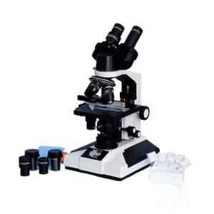 Labpro BM-01 1500x Compound LED Illumination Student Binocular Microscope with Semi-Plan Achro Objectives & Kit