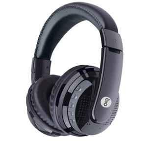 Gizmore GIZ MH411 Faux Leather Black Over Ear Wireless Headphone