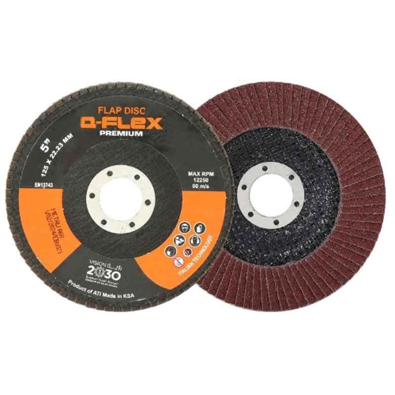 Q-Flex 125x22.23mm A60 T27 Aluminium Flap Disc for Metal, BUN