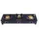 Wonderchef Ultima 3 Burners Black Glass Cook Top, 63152977