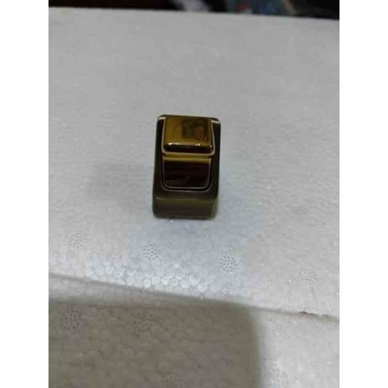 Plantex Knobs for Drawers/Drawer Knobs/Square Knobs for Cabinets/Pull-Push Knobs for Kitchen/Bedroom Drawer (Pack of 3), Antique Brass, Gold