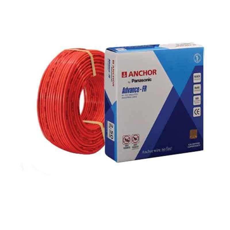 Anchor 1 Sqmm Red FR-LSH Project Coil Flexible Cable, P-27506, Length: 180 m
