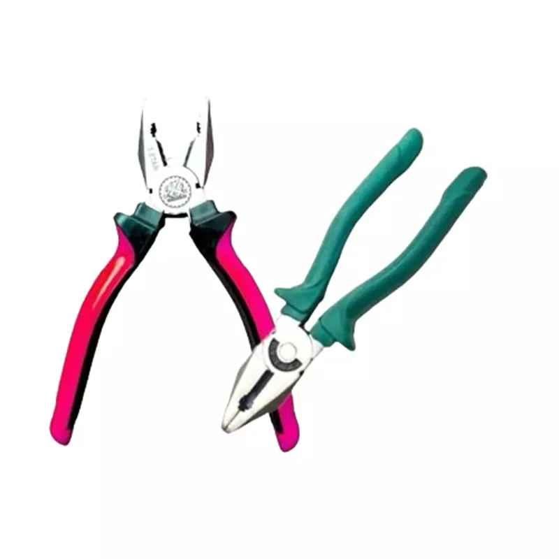 Sky Blue 8 inch Stainless Steel Lineman Plier, SBE481 (Pack of 2)