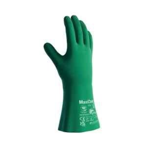 ATG MaxiChem Cut 35cm Silicone Liquid Proof Gauntlet Safety Gloves with TRItech Technology, 76-833-GRN-8 (Pack of 12)