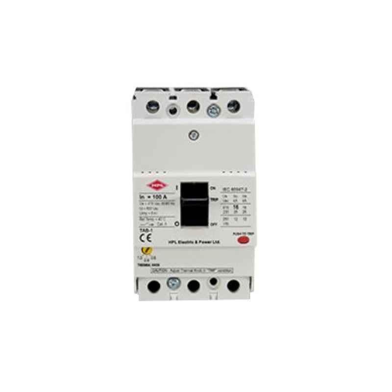 HPL 160A 25kA 3 Pole MCCB TAB 1 (Adjustable Thermal & Fixed Magnetic Type), TAB160CY160AC3P