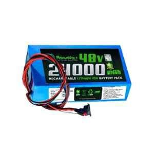 AshvaVolt 48V 24Ah Li-ion Rechargeable Battery Pack for Solar Inverter, E-Bike, EV & Toto Battery with BMS Protection, ASHV-48V24AH-NMC