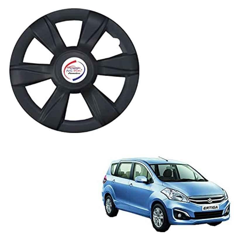 Auto Pearl 4 Pcs 15 inch ABS Xylo Black Hubcap Wheel Cover Set with Retention Ring for Maruti Suzuki Ertiga Type 2