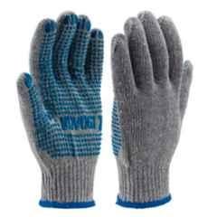 Udyogi PDSBB60 60g Cotton Knitted PVC Dotted Safety Gloves, Size: Free (Pack of 80)