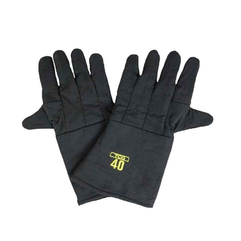 Oberon TCG40-GLOVE-XL PPE-4 Arc Flash Black Gloves, Size: X-Large