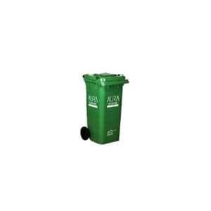 Aura Sunshine 120 Litre Green Plastic Industrial Wheel Dustbin, AURA120L