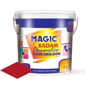 Magic Paints Magic Kadam 1 Litre Signal Red Decorative Floor Paint with High Substrate Adhesion Strength