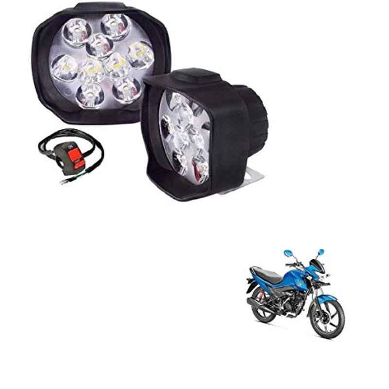 Kozdiko 2 Pcs Sheen 15W 9 LED 6000k Transformer Bumble Bee Style LED Fog Light Set for Honda Honda Livo, koz_81287