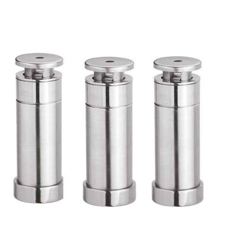 Nixnine Stainless Steel Heavy Duty Magnetic Door Stopper, SS_202_3IN_3PS (Pack of 3)