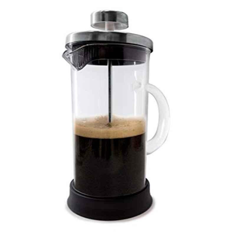 Nerthus FIH 663 600ml Stainless Steel & Glass Clear French Press Coffee Maker