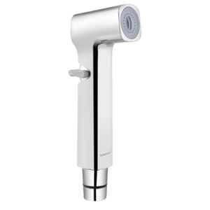 Somany Sophie ABS Chrome Wall Mounted Health Faucet with 1m Stainless Steel Flexible Tube & Wall Hook, 272150680271