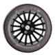 Auto Pearl 4 Pcs 14 inch ABS Black & Silver Press Fit Wheel Cover Set for Maruti Suzuki Ritz