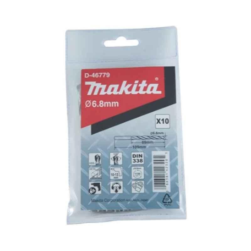 Makita 4.5x80mm Metal HSS Silver Ground Point Drill Bit, D-06351