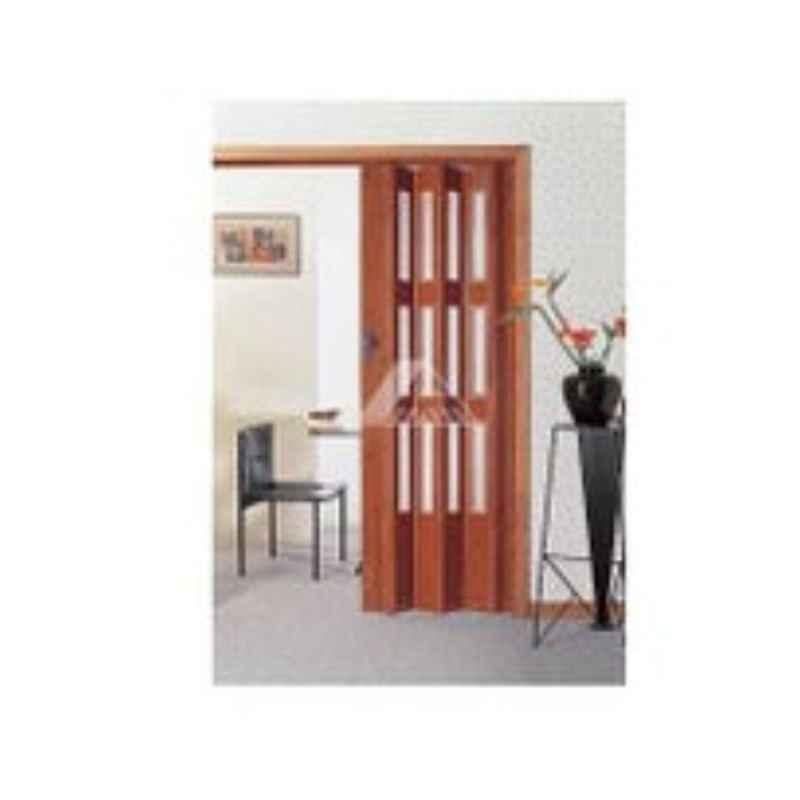 Robustline 210x100cm Dark Oak Folding Sliding Door with Glass