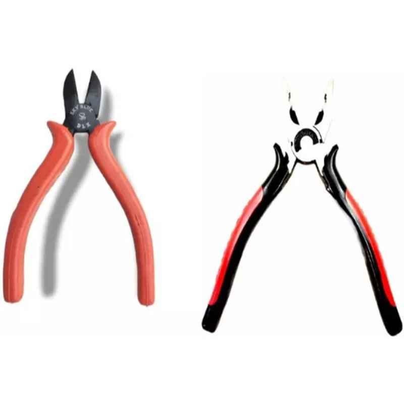 Sky Blue 2 Pcs 7.8 inch Lineman Plier Combo, SBE_PLIER_COMBO_MOD_00764