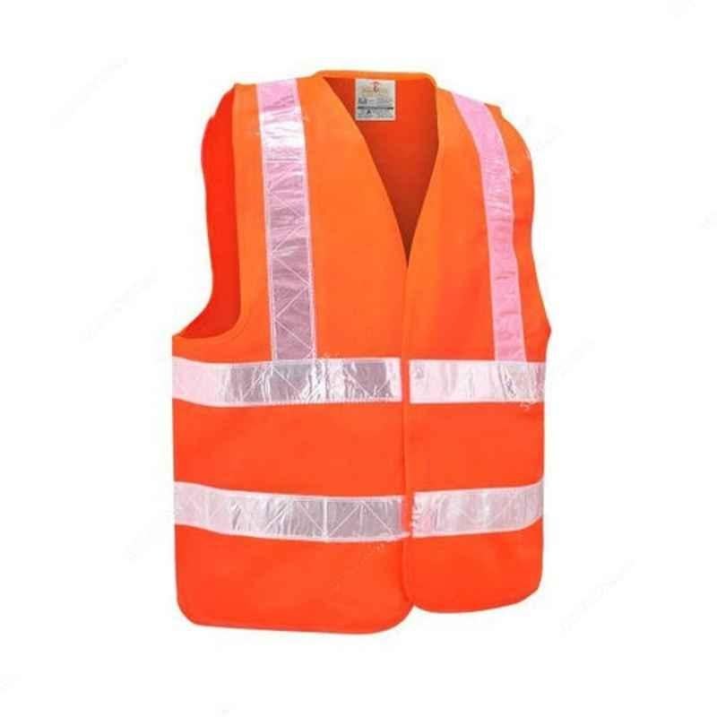 Empiral Flare E108092905 100% Polyester Orange Safety Vest, Size: XXL