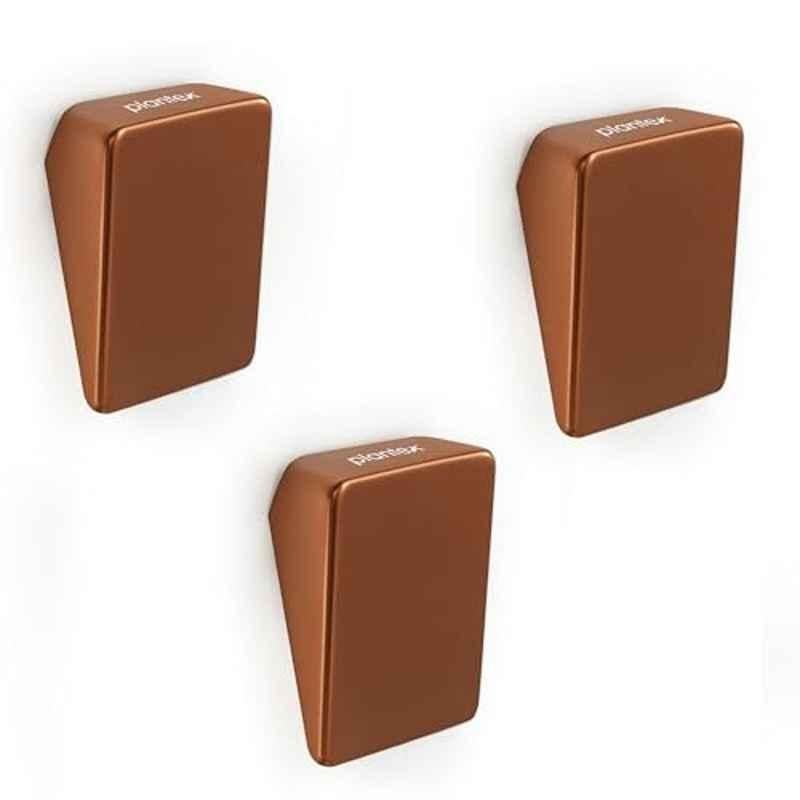 Plantex Knobs for Drawers/Square Drawer Knobs for Cabinets/Pull-Push Knobs for Kitchen/Bedroom Drawer (Pack of 3) SH-331, Rose Gold