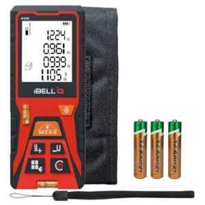 iBELL 0.05-50 m Plastic Red & Black Professional Laser Distance Meter with Continuous Measurement, Area, Volume & Pythagoras, DM50-02