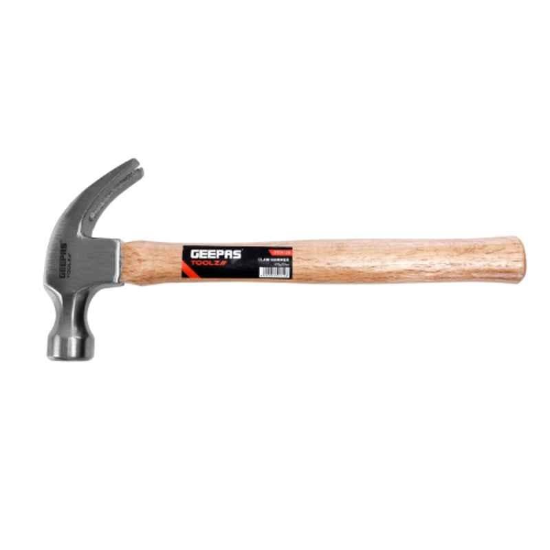 Geepas GT59120 570g Carbon Steel Claw Hammer with Wooden Handle