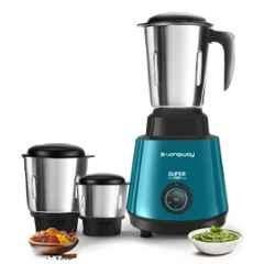 Longway Super Pro 500W ABS Plastic Teal & Black Mixer Grinder with 3 Jars & 2 Years Warranty