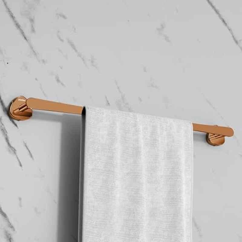 Plantex Stainless Steel 24 inch Towel Rod for Bathroom/Towel Holder in Bathroom/Towel Holder/Bathroom Accessories PVD Rose Gold Finish Angel