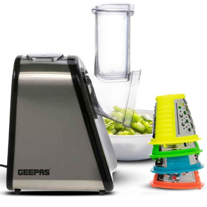 Geepas 200W Stainless Steel 4 In 1 Electric Salad Maker, GSM63022UK