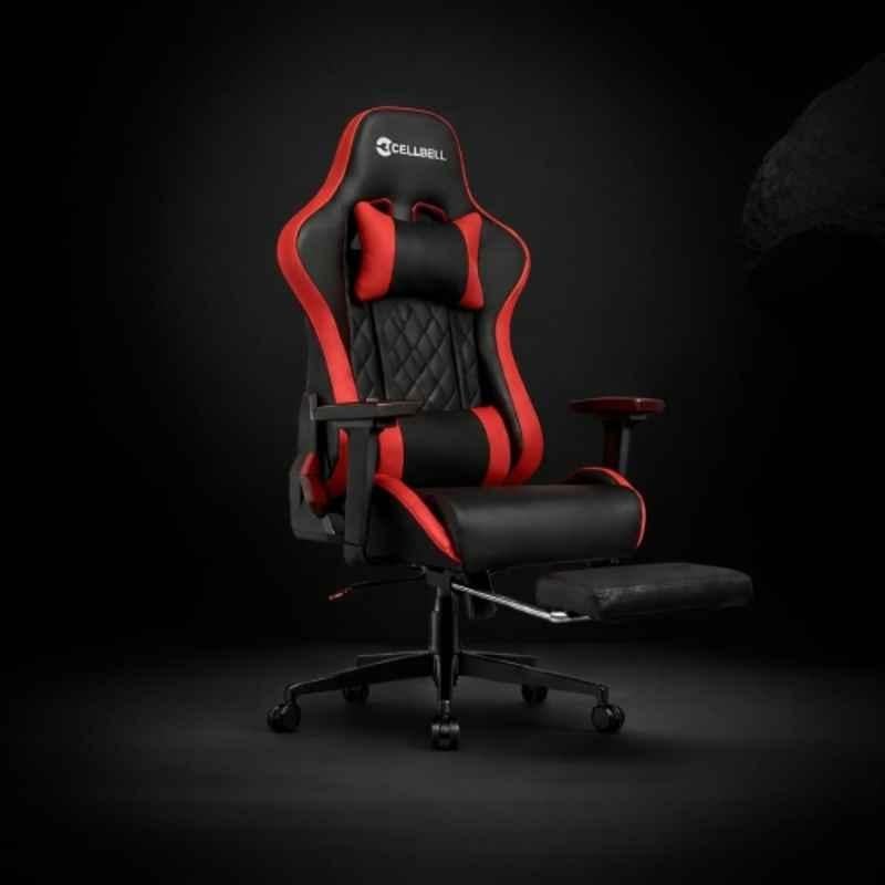 Cellbell Shadow FT PU Leather High Back Red Gaming Chair, CBHKFOC14492