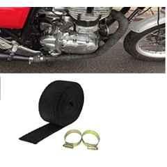 AOW Black Silencer Wrap Bike Exhaust Shield for All Royal Enfield Models (Length : 3 Mtrs) W-3