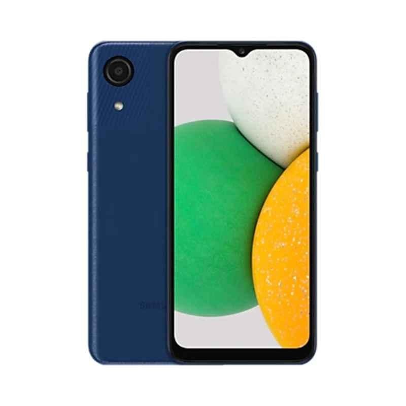 Samsung Galaxy A03 6.5 inch Core 2021 2GB/32GB HD+ TFT Infinity V-Display Dual Sim 4G LTE Blue Smartphone, 1221A03CORENEW-CONF